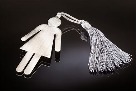 Bayan Simge (Gümüş Kaplama Ayraç)