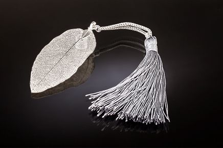 Yaprak Doğal (Gümüş Kaplama Ayraç)