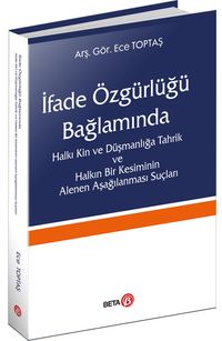 İfade Özgürlüğü Bağlamında Halkı Kin ve Düşmanlığa Tahrik ve Halkın  Bir Kesiminin Alenen Aşağılanması Suçları