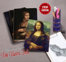 Akıl Defteri - Ressamlar Serisi Seti - Leonardo Da Vinci 