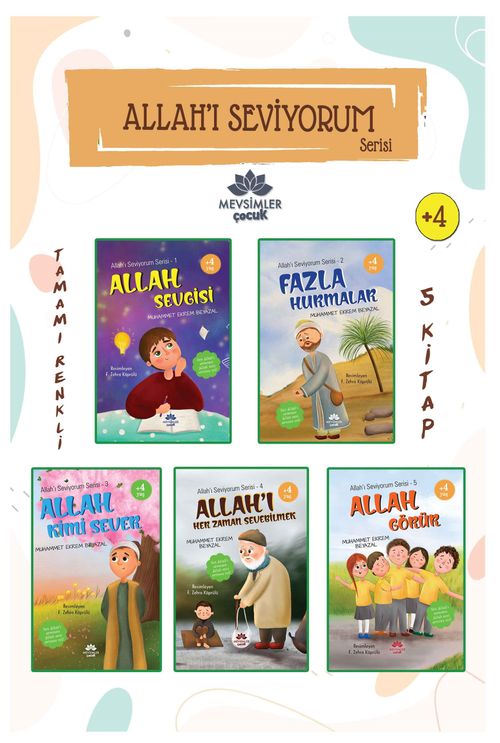 Allah'ı Seviyorum Serisi (5 Kitap) 