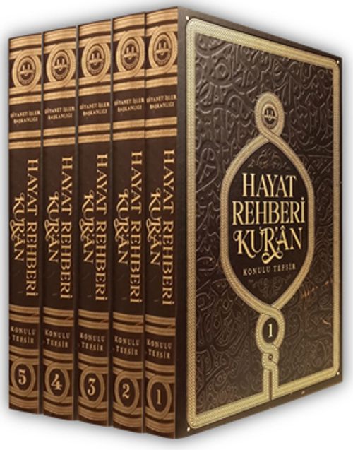Hayat Rehberi Kur'an Konulu Tefsir (5 Cilt) (Orta Boy)