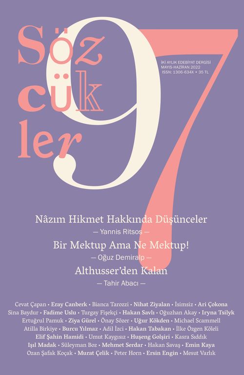 Sözcükler İki Aylık Edebiyat Dergisi Sayı:97 Mayıs-Haziran 2022