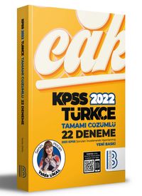 2022 KPSS Türkçe Tamamı Çözümlü 22 Deneme 