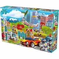Laço Şehirdeki Taşıtlar 100 Parça Kutu Puzzle(73498)