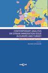 Contemporary Analysis On Syrian Immigration Issue In Europe And Turkey