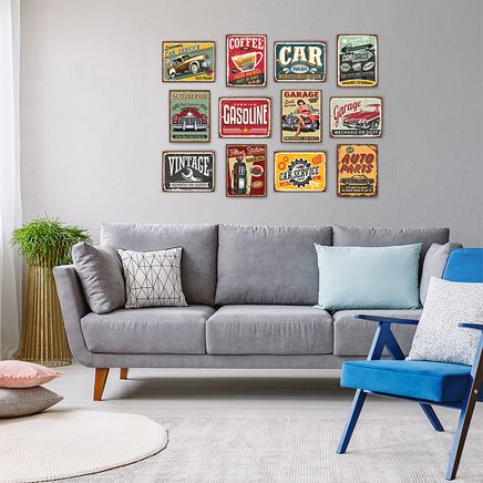 Full Frame Duvar Sanatları - Vintage Tablo Seti 6 (FF-DS299)