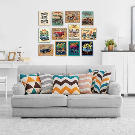 Full Frame Duvar Sanatları - Vintage Tablo Seti 5 (FF-DS298)