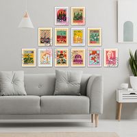 Full Frame Duvar Sanatları - Vintage Tablo Seti 4 (FF-DS297)