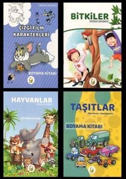 Okul Öncesi Zeka Geliştirici Boyama Seti (4 Kitap)