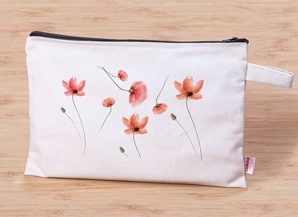 Kanvas El Çantası - Gelincikler