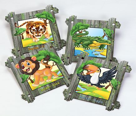 Full Frame Duvar Sanatları - Animal Frame Duvar Yapışkanlı 5 (MDF) (FF-DS309)