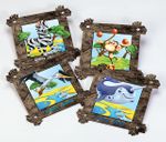 Full Frame Duvar Sanatları - Animal Frame Duvar Yapışkanlı 4 (MDF) (FF-DS308)