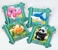 Full Frame Duvar Sanatları - Animal Frame Duvar Yapışkanlı 2 (MDF) (FF-DS306)