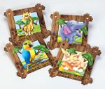 Full Frame Duvar Sanatları - Animal Frame Duvar Yapışkanlı 1 (MDF) (FF-DS305)
