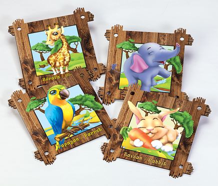 Full Frame Duvar Sanatları - Animal Frame Duvar Yapışkanlı 1 (MDF) (FF-DS305)