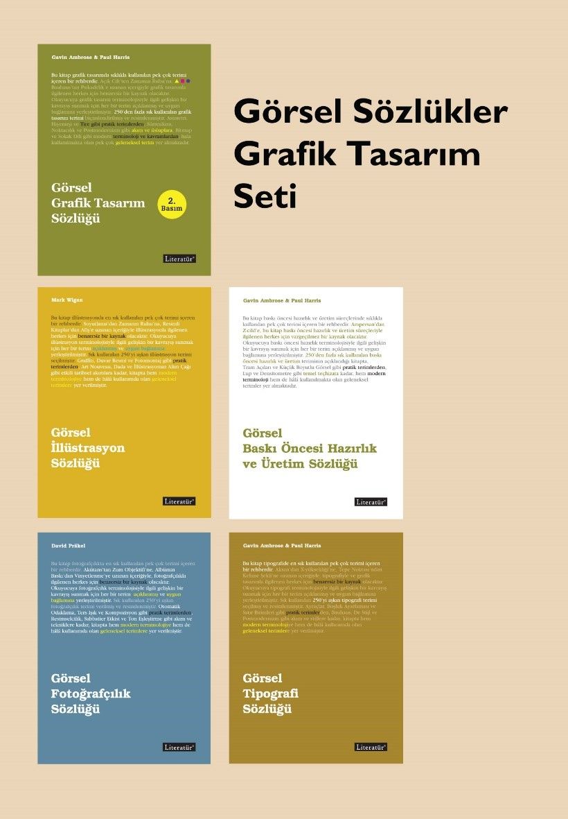 Görsel Sözlükler Grafik Tasarım Seti (5 Kitap) (Gavin Ambrose