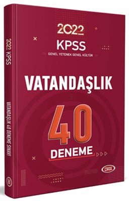 2022 KPSS Vatandaşlık  40 Deneme Sınavı 