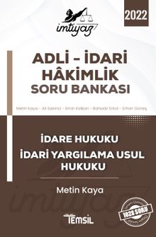 İmtiyaz Adli - İdari Hakimlik Soru Bankası & İdare Hukuku ve İdari Yargılama Usul Hukuku