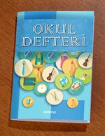 Bookinzi Okul Defteri - 60gr. A5 Tel Dikiş - Çizgisiz Defter Desen 1 