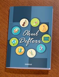 Bookinzi Okul Defteri - 60gr. A5 Tel Dikiş - Çizgisiz Defter Desen 2 