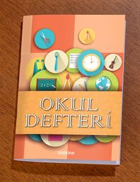 Bookinzi Okul Defteri - 60gr. A5 Tel Dikiş - Çizgisiz Defter Desen 3 