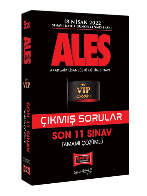 ALES Son 11 Sınav Tamamı Çözümlü Çıkmış Sorular (18 Nisan 2022 Sınavı Dahil)