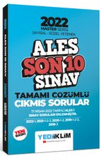 2022 Ales Master Serisi Sayısal Sözel Yetenek Son 10 Sınav Tamamı Çözümlü Çıkmış Sorular