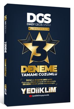 2022 DGS Prestij Serisi Tamamı Çözümlü 3 Yıldız Deneme