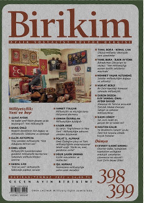 Birikim Aylık Sosyalist Kültür Dergisi Sayı:398-399 Haziran-Temmuz 2022