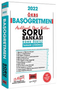 2022 ÖKBS Başöğretmen Konu Özetli - Açıklamalı Ders Notları ve Tamamı Çözümlü Soru Bankası