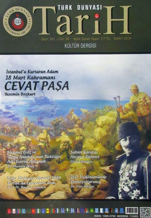 Türk Dünyası Araştırmaları Vakfı Dergisi Mart 2016 / Sayı:351
