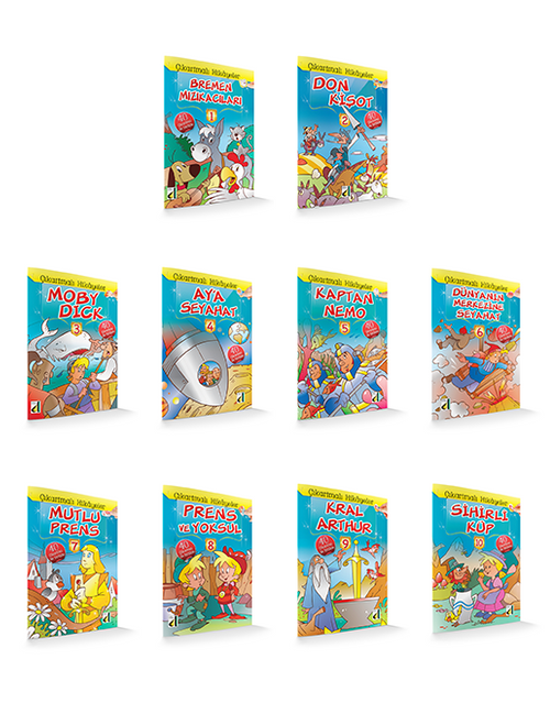 Çıkartmalı Hikayeler (10 Kitap)
