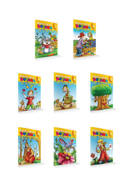 Bitkiler Alemi Boyama Serisi (8 Kitap)