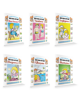 Anaokulları İçin Eğitici-Öğretici  Boyama Kitabı (6 Kitap)