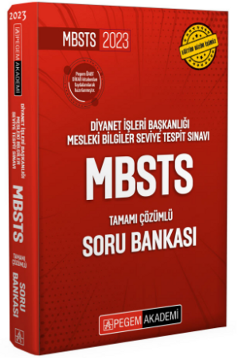 2023 Diyanet İşleri Başkanlığı Mesleki Bilgiler Seviye  Tespit Sınavı Tamamı Çözümlü Soru Bankası