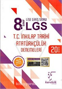 8. Sınıf LGS T.C.İnkılap Tarihi ve Atatürkçülük 20'li Deneme Sınavı