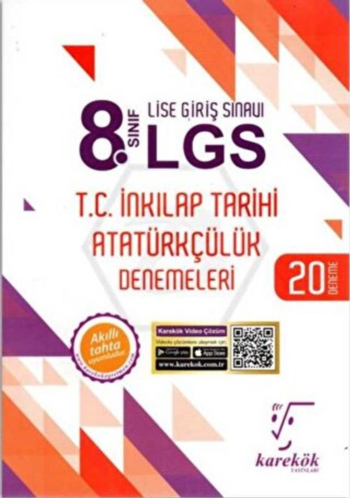 8. Sınıf LGS T.C.İnkılap Tarihi ve Atatürkçülük 20'li Deneme Sınavı