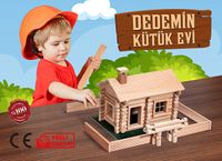 Montessori Ahşap Zeka Oyunları / Dedemin Kütük Evi
