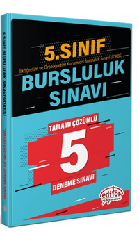 5.Sınıf Bursluluk Sınavı Çözümlü 5 Deneme Sınavı