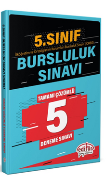 5.Sınıf Bursluluk Sınavı Çözümlü 5 Deneme Sınavı
