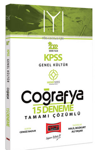 2022 KPSS Lisans Genel Kültür Tüm Adaylar İçin Hedef Serisi IYI Coğrafya Tamamı Çözümlü 15 Deneme