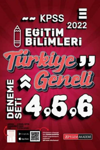 2022 KPSS Eğitim Bilimleri Türkiye Geneli 3 Deneme (4-5-6) 