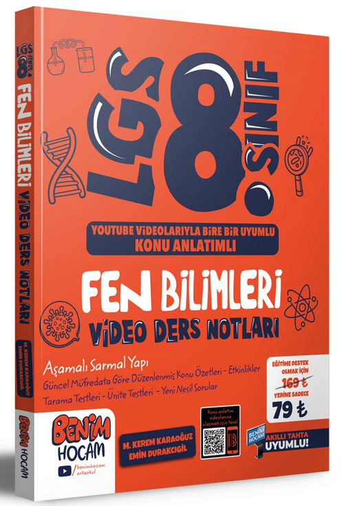 2023 LGS 8.Sınıf Fen Bilimleri Video Ders Notları (Konu Anlatımı) 