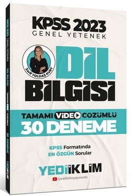 2023 KPSS Genel Yetenek Dil Bilgisi Tamamı Video Çözümlü 30 Deneme