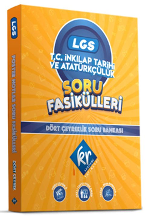 8. Sınıf LGS T.C. İnkılap Tarihi ve Atatürkçülük Soru Fasikülleri Dört Çeyreklik Soru Bankası