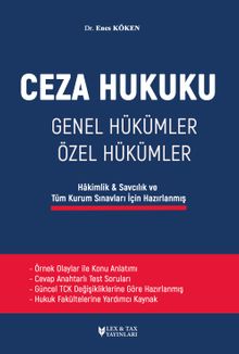 Ceza Hukuku Genel Hükümler- Özel Hükümler