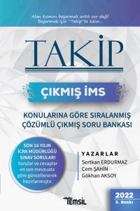 Takip Çıkmış İcra Müdürlüğü Sınavı Konularına Göre Sıralanmış  Çözümlü Çıkmış Soru Bankası