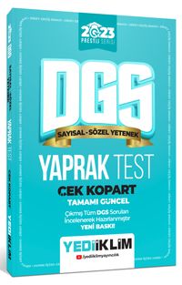 2023 DGS Çek Kopart Yaprak Test