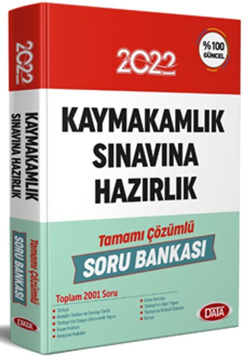 Kaymakamlık Sınavına Hazırlık Tamamı Çözümlü Bankası